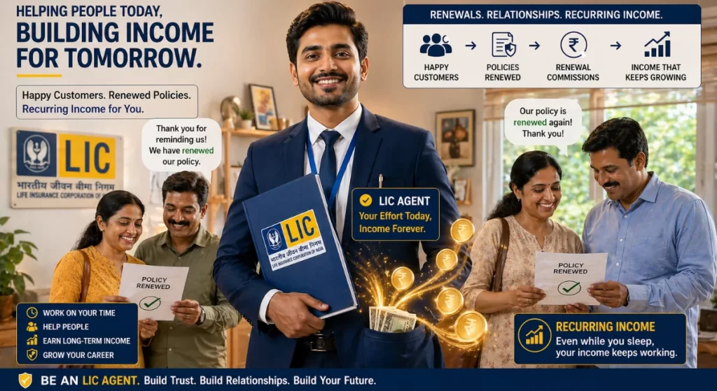 Become LIC agent, work evenings in Yelahanka